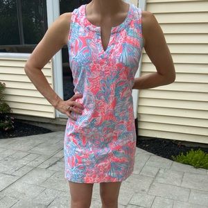 Lilly Pulitzer pink blue dress - GREAT condition!